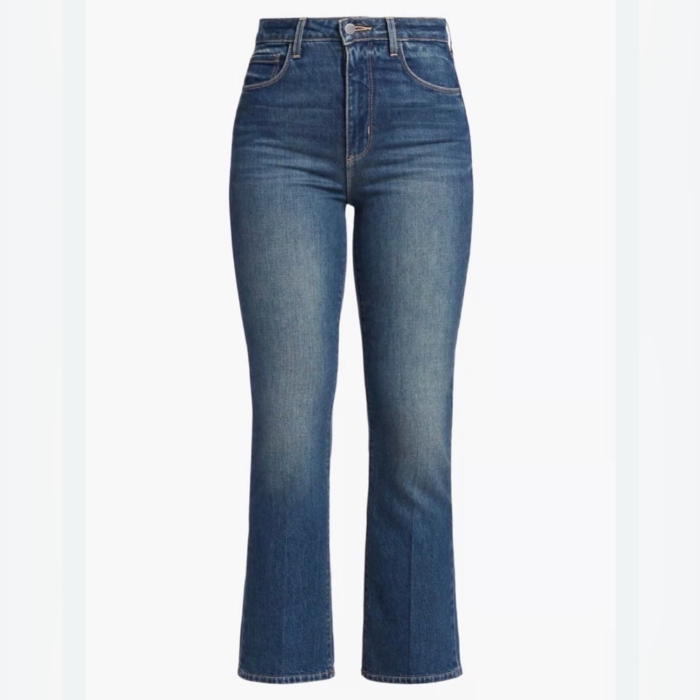 L'AGENCE Mira Ultra Highrise Micro Bootcut Crop Jean